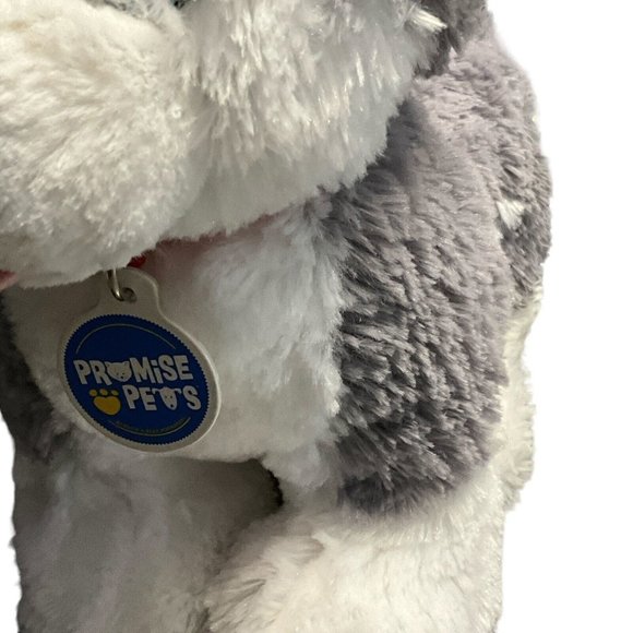 Build A Bear Promise Pets Husky Puppy Dog MAKE NOISE 12" Stuffed Animal - Picture 4 of 7